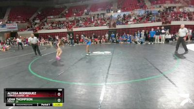 138 lbs 2nd Wrestleback And Semi-finals (16 Team) - Alyssa Rodriguez, Lubbock Cooper vs Leah Thompson, Frisco