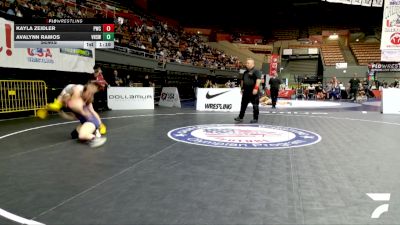 Junior Girls - 155 lbs Semis - Avalynn Ramos, Ventura High School Wrestling vs Kayla Zeidler, Petaluma Wrestling Club