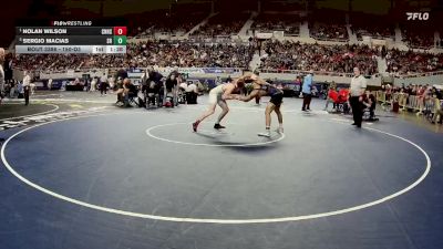 150-D3 1st Place Match - Nolan Wilson, Coconino High School vs Sergio Macias, Sahuarita High School