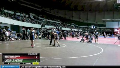 115 lbs Cons. Round 1 - Matson Chaltraw, Smithfield Youth Wrestling vs Griffin Crisher, Defiant Wrestling
