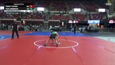 85 lbs 5th Place Match - Jace Anderson, Moorcroft Mat Masters vs Grady Hughes, Worland Wrestling Club