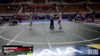 D3-144 lbs Champ. Round 1 - Dillon Gressley, Payson vs Sergio Pena, Sahuarita Hs