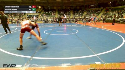 92 lbs 2nd Place - Landon Schulte, Purler Wrestling vs Mason Myers, WPA Spartans