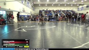 121 lbs Semifinal - Kaitlin Castro, Pounders WC vs Zahra Stewart, Yucaipa Thunder Wrestling Club
