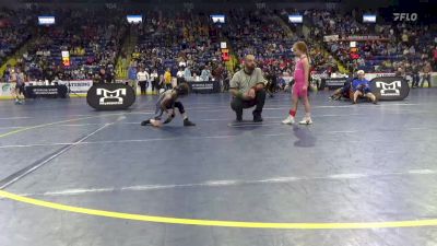 60 lbs Round Of 16 - Emily Evans, Boiling Springs vs Olivia Rex, Oil City