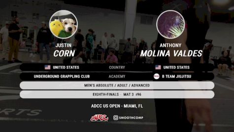 Justin Corn vs Anthony Molina Valdes 2024 ADCC Miami Open