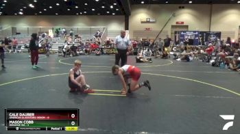72 lbs Round 5 (6 Team) - Cale Dauber, American Gladiators-Venom vs Mason Cobb, Donahue WA