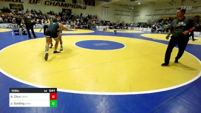 153 lbs Consi Of 16 #1 - Aiden Chur, Granite Hills-El Cajon vs Jackson Golding, Bakersfield