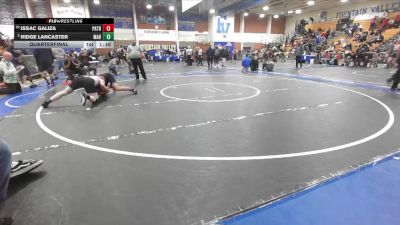 175 lbs Quarterfinal - Ridge Lancaster, Marina vs Issac Galiza, Patriot