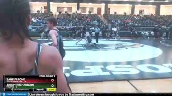 132 lbs 2nd Wrestleback (16 Team) - Zane Farone, Austin Vandegrift vs Joseph Richardson, Prosper