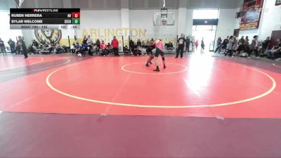 132 lbs Cons. Round 6 - Sylar Welcome, Centennial (Corona) vs Ruben Herrera, Norte Vista