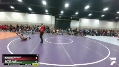 53 lbs Cons. Semi - Adam Rodriguez, Rise Wrestling vs Oliver Allen, Spring Klein Wrestling Club