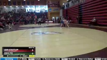 184 lbs Champ. Round 1 - Drew Fox, North Iowa Area Community College vs John Schuttler, Graceland University