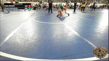 61 lbs Consi Of 8 #1 - Kase Kreiger, Duncan Demon Wrestling vs Sylas Portwood, Bomb City Wrestling