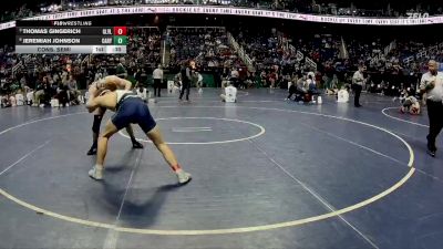 4A 157 lbs Cons. Semi - Jeremiah Johnson, Cary vs Thomas Gingerich, Green Level