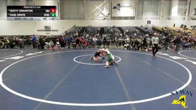 93 lbs Semifinal - Kael White, Malone Youth Wrestling Club vs Matty Simonton, B2 Wrestling Academy