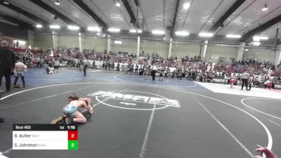 65 lbs Quarterfinal - Bryce Butler, Bayfield Wolverines vs Syler Johnston, Durango Wrestling Club