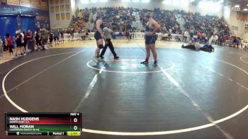 285 lbs Quarterfinal - Nash Hudgens, North Port H.S. vs Will Moran, Lakewood Ranch Sr Hs