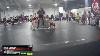 55 lbs Cons. Semi - Lux English, Richmond Hill Wrestling Club vs Isaac Aguillon, C2X