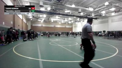 113 lbs Quarterfinal - David Gordon, Peninsula vs Maxwell Matito, Los Osos