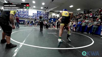 106 lbs Consolation - Johnny Ralston, Chandler Takedown Club vs Kingston Hartfield 1, OKC Saints Wrestling
