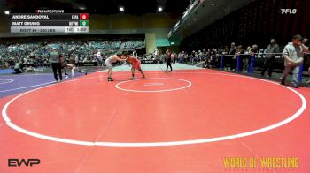 200 lbs Quarterfinal - Andre Sandoval, España Wrestling vs Matt Grunig, Mountain View ID