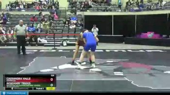 126 lbs Quarterfinal - Cassandra Valle, Waterloo vs Rosemary Triggs, Whitefish Bay/Dominican/Univ. School Of Milwaukee