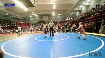 54 lbs Quarterfinal - Kyndel Sisco, Owasso Takedown Club vs Graycie Card, Tulsa Blue T Panthers