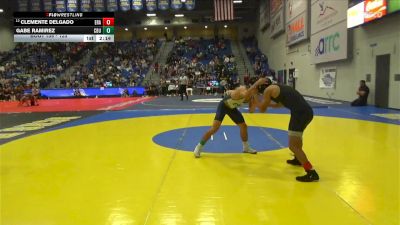 125 lbs Quarterfinal - Clemente Delgado, Embry-Riddle (Ariz.) vs Gabe Ramirez, California Baptist
