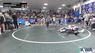 119 lbs Consi Of 4 - Cooper Chagollia, Blue Devil Wrestling vs Cohen Ivie, Ponca City Wildcat Wrestling