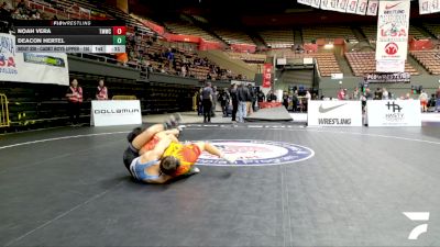 Cadet Boys Upper - 150 lbs Cons. Round 5 - Deacon Hertel vs Noah Vera, Titan Mercury Wrestling Club (TMWC)