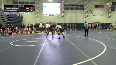 165 lbs Champ. Round 1 - Isaiah Shepard, Waterloo West vs Levi Mayfield, Cedar Falls