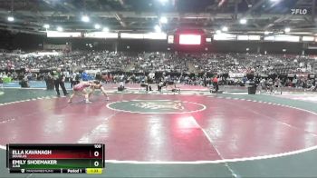 100 lbs Quarterfinal - Ella Kavanagh, Douglas vs Emily Shoemaker, Juab