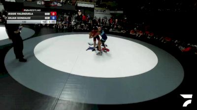 132 lbs Jessie Valenzuela, OCWA - Orange County Wrestling Association vs Julian Gonzalez, KCWA - Kern County Wrestling Association