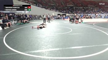 6A Boys 150 lbs Semifinal - Heston Likens, North Medford Boys vs Grayson Fabrycki, Sherwood Boys