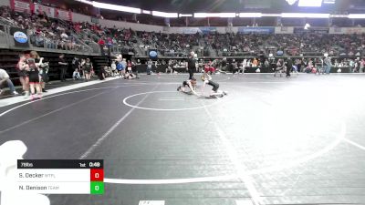 78 lbs Semifinal - Sawyer Decker, Well Trained vs Nash Denison, Team Oklahoma