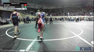 70 lbs Quarterfinal - Tracen Rhoden, Midwest City Bombers Youth Wrestling Club vs Grayson Wolf, Wolfpak Wrestling