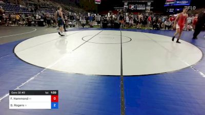 170 lbs Cons 32 #2 - Frederick Hammond, Michigan vs Gatlin Rogers, Iowa