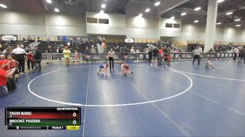 62 lbs Quarterfinal - Tavin Barg, IA vs Brooks Maddix, IA