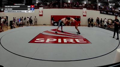 86 kg Champ. Round 4 - Caleb Uhlenhopp, Brunson UVRTC vs Ian Bush, Mountaineer Wrestling Club