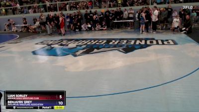 108 lbs Quarterfinal - Liam Sorley, Anchor Kings Wrestling Club vs Benjamin Grey, Avalanche Wrestling Association