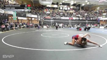 145 lbs Semifinal - Kinsey Zorn, Russell HS vs KayLynn Nicholson, Osage City HS