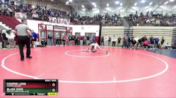 106 lbs Cons. Round 5 - Cooper Long, Clinton Prairie vs Blake Doss, Dragon Wrestling Club