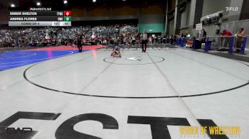 50 lbs Consi Of 4 - Ember Shelton, Team Tulsa Wrestling Club vs Andrea Flores, Othello Wrestling Club