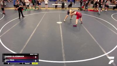 215 lbs Cons. Round 2 - Zander Glazebrook, IA vs Jack Pena, MN