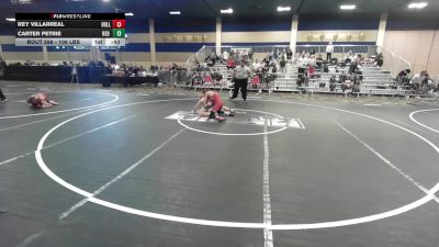 106 lbs Consi Of 32 #1 - Rey Villarreal, Rolling Hills WC vs Carter Petrie, Red Dot WC