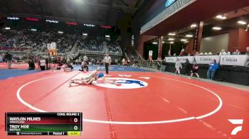 3A-120 lbs Cons. Round 2 - Waylon Milnes, Wheatland vs Troy Moe, Buffalo
