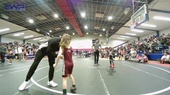 43 lbs Quarterfinal - Maddox Reed, Pin-King All Stars vs Onan McElrath, Owasso Takedown Club