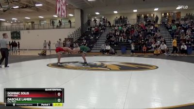 174 lbs Quarterfinal - Daschle Lamer, Cal Poly vs Dominic Solis, Maryland