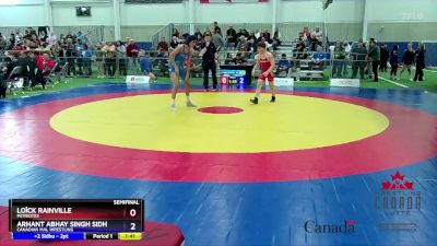 52kg Semifinal - Loîck Rainville, Patriotes vs Arhant Abhay Singh Sidhu, Canadian Mal Wrestling